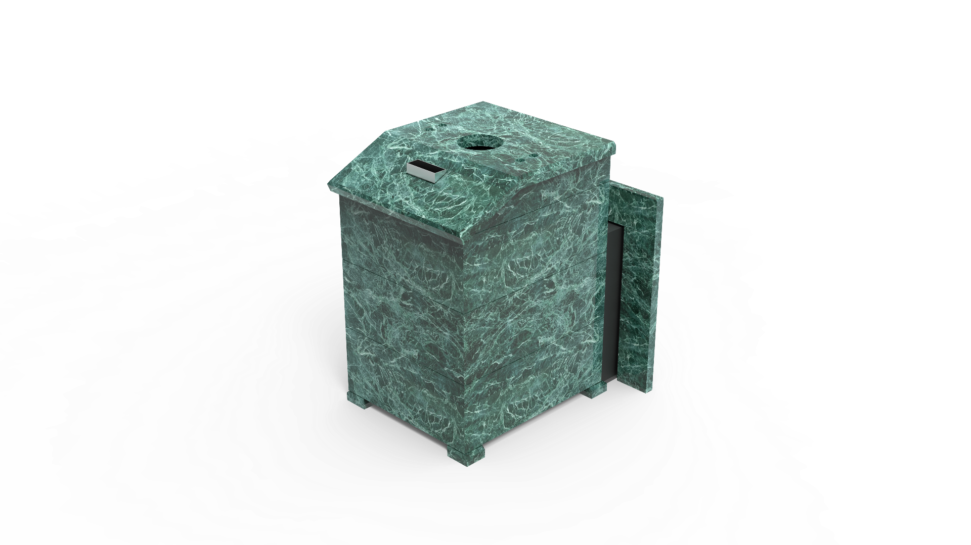 Печь из натурального камня Genesis GN 500 облицовка закрытая со скосом талькохлорит-шлифовка фото в Омске