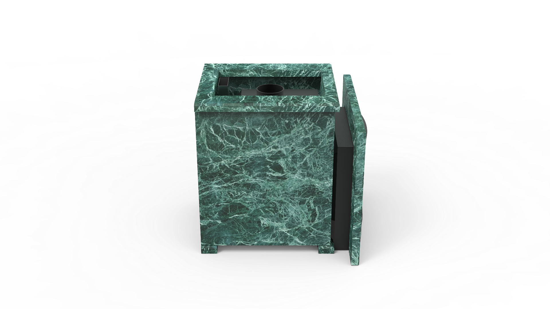 Печь из натурального камня Genesis GN 500 облицовка открытая пироксенит-элит фото в Омске