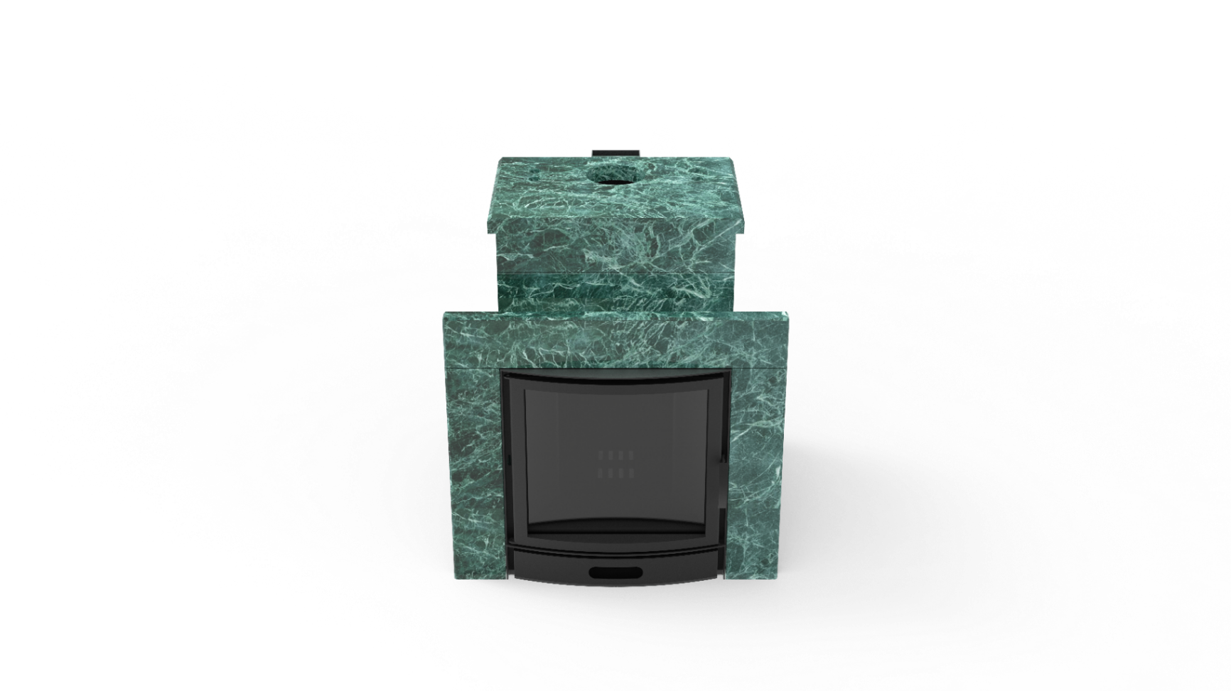 Печь из натурального камня Genesis GN 500 облицовка закрытая со скосом талькохлорит-шлифовка фото в Омске