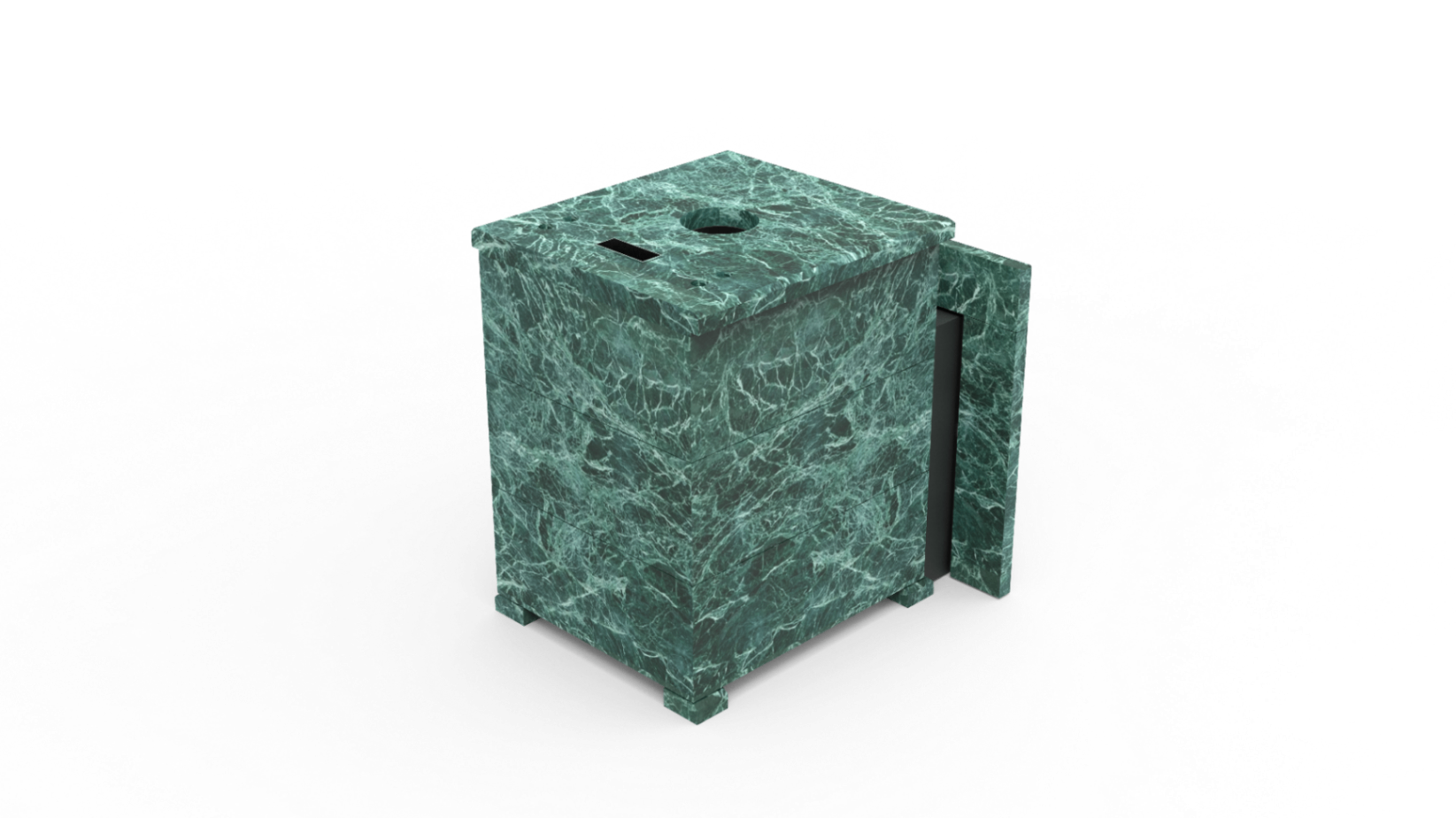 Печь из натурального камня Genesis GN 500 облицовка закрытая плоская пироксенит-элит фото в Омске