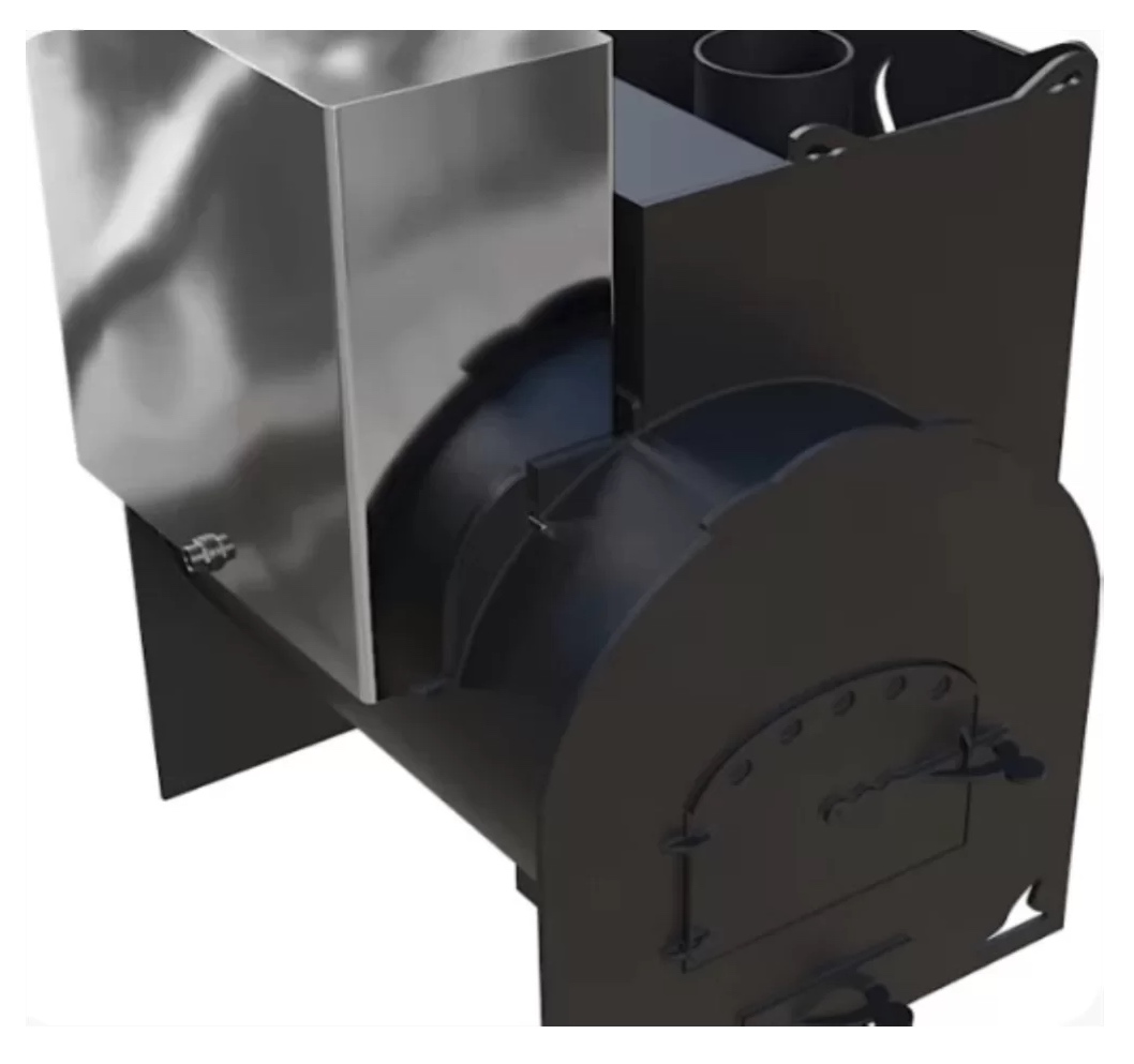 Печь Горыныч Мини, каменка с правой стороны фото в Омске