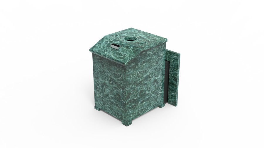 Печь в облицовке из натурального камня Genesis GN 500 облицовка закрытая со скосом талькохлорит-шлифовка фото в Омске