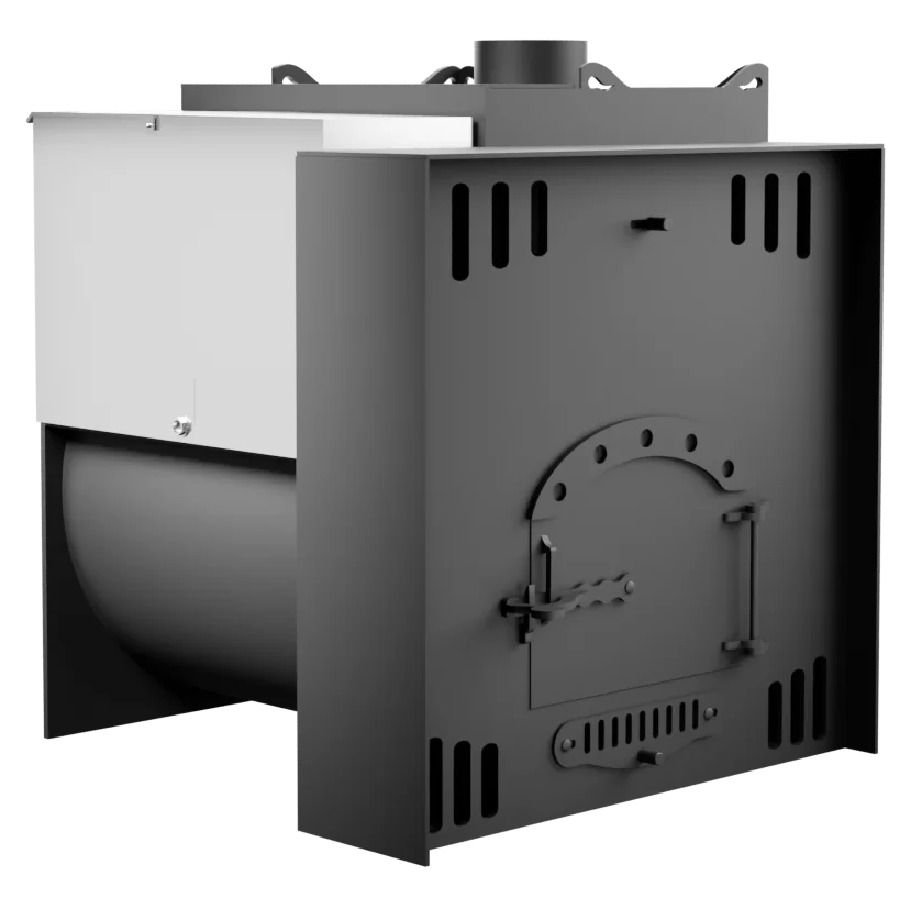 Печь Горыныч Мини, каменка с правой стороны, естественная система воздушного отопления фото в Омске