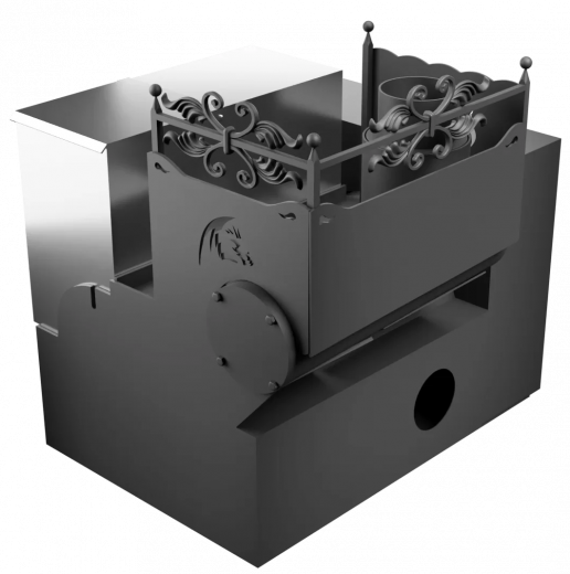 Горыныч 3 СВОП, каменка с левой стороны, большая дверь со стеклом фото в Омске
