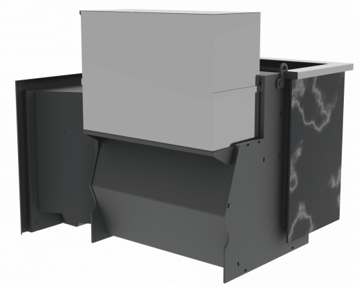 Банный камин 800, AISI 430 фото в Омске