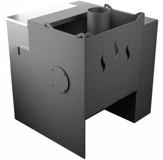 Печь Горыныч Мини, каменка с левой стороны, естественная система воздушного отопления фото в Омске