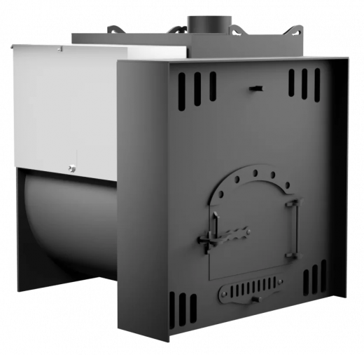 Печь Горыныч Мини, каменка с правой стороны, естественная система воздушного отопления фото в Омске