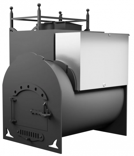 Печь Горыныч Мини, каменка закрытая с левой стороны фото в Омске